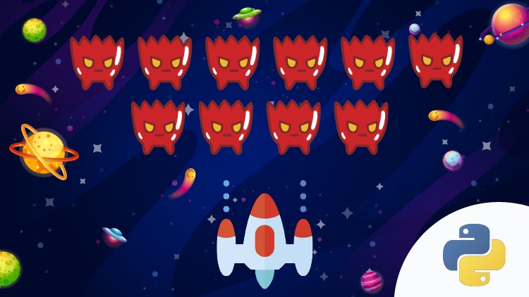 Read more about the article [100% Off] Create Space Invaders with Python PyGame