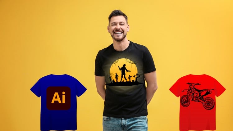 Read more about the article [100% Off] Adobe Illustrator for T-Shirt Design: From Sketch to Print