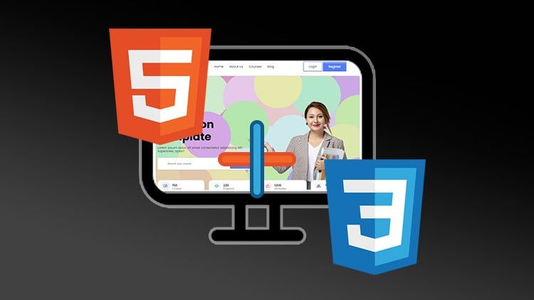 Read more about the article [100% Off] Design a Website Template using HTML5 & CSS3