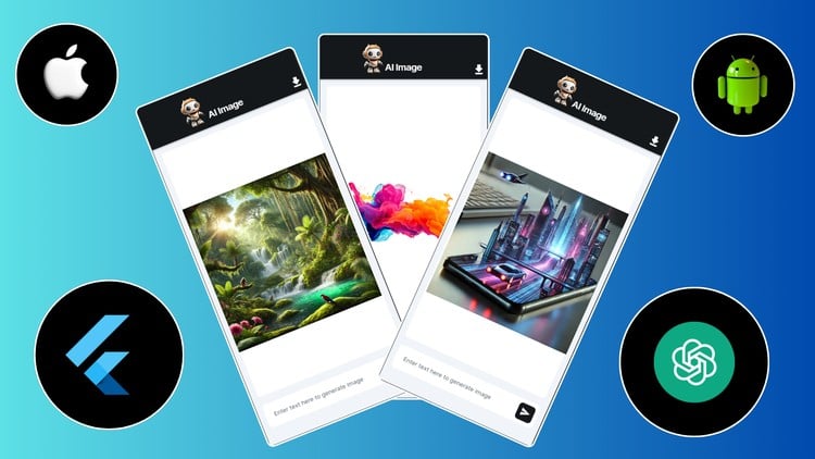 Read more about the article [100% Off] Flutter AI Masterclass: Build Stunning Image Generator Apps