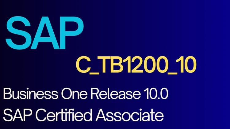 Read more about the article [100% Off] SAP C_TB1200_10 Business One Release 10.0 | Real Exam Dumps