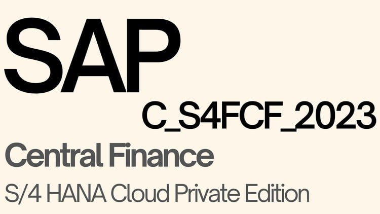 Read more about the article [100% Off] SAP C_S4FCF_2023: S/4HANA Central Finance | Real Exam Dumps